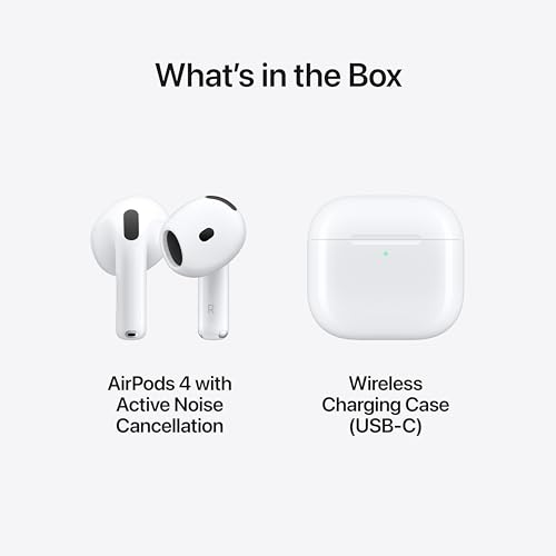 Apple AirPods 4 con cancelación activa de ruido y estuche USB-C – vista 7