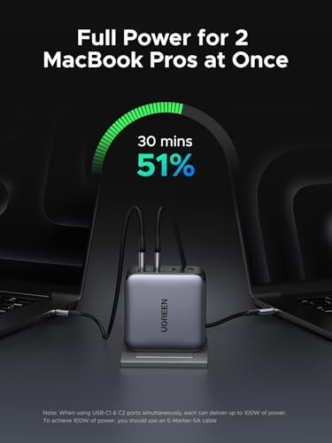 UGREEN Nexode 200W GaN – Cargador USB-C de 4 puertos – vista 5