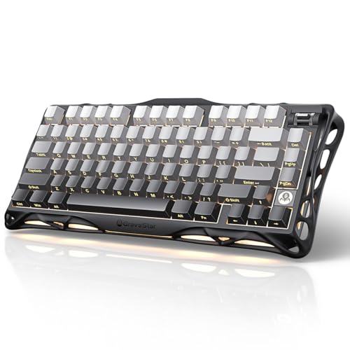 GravaStar Mercury K1 negro – Teclado mecánico inalámbrico 75% RGB – vista 2