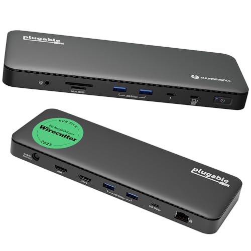 Plugable TBT4-UD5 – Dock Thunderbolt 4 de 13 puertos – vista 2