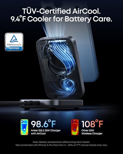 Anker Prime Qi2.2 25W – Cargador 3 en 1 plegable MagGo – vista 4