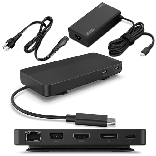 Lenovo USB-C Travel Dock – Base de 7 puertos con doble 4K y cargador 100W – vista 2