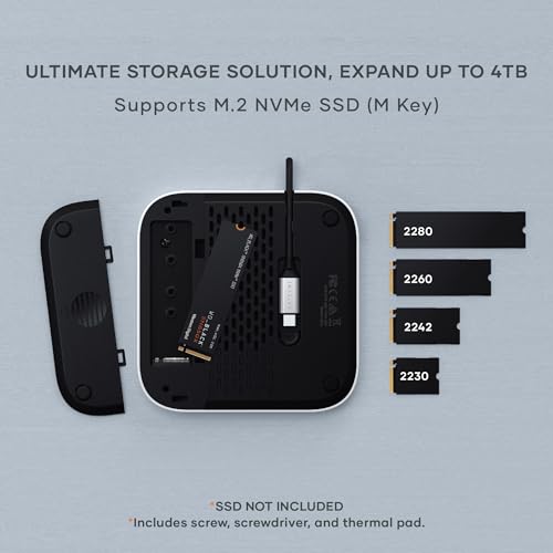 Satechi Hub & Stand para Mac mini M4 – Base USB-C con NVMe – vista 4