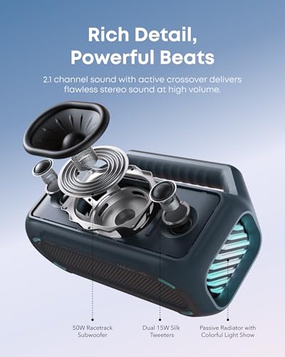 Soundcore Boom 2 negro – Parlante Bluetooth exterior de 80 W – vista 4