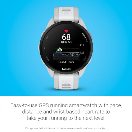 Garmin Forerunner 165 Whitestone 43 mm – Smartwatch running AMOLED – vista 5