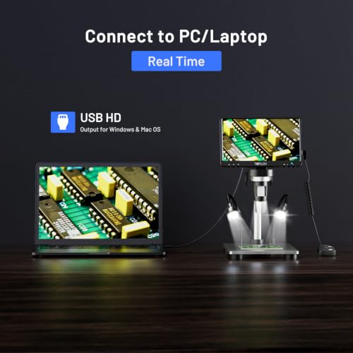 TOMLOV DM9 – Microscopio digital 7 pulgadas con tarjeta 16 GB – vista 5