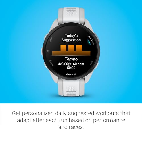 Garmin Forerunner 165 Whitestone 43 mm – Smartwatch running AMOLED – vista 7