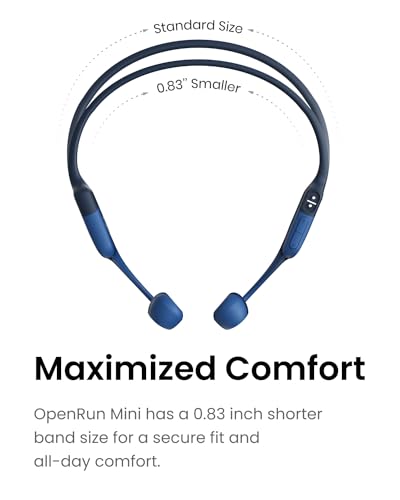 SHOKZ OpenRun Mini azul – Audífonos deportivos de conducción ósea – vista 7