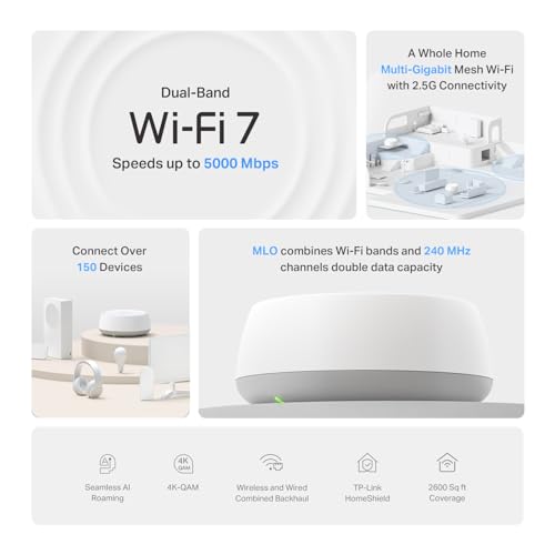TP-Link Deco BE25 Wi-Fi 7 Mesh BE5000 – Unidad individual – vista 4