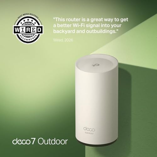 TP-Link Deco BE25 Outdoor – Extensor Mesh Wi‑Fi 7 exterior – vista 3