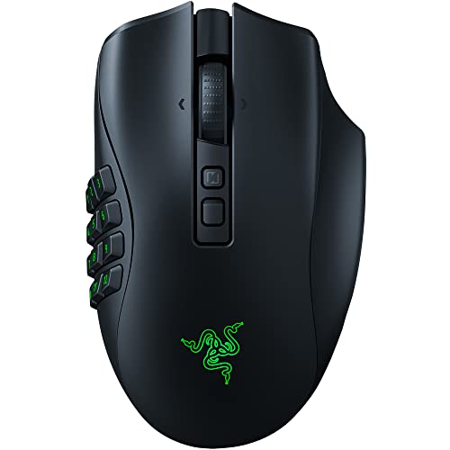 Razer Naga V2 Pro – Mouse gaming inalámbrico MMO negro – vista 2