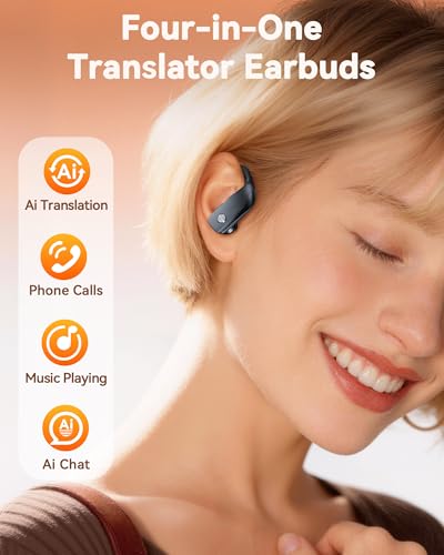 bmani Earbuds deportivos negros – Estuche con pantalla y hasta 80 h – vista 4
