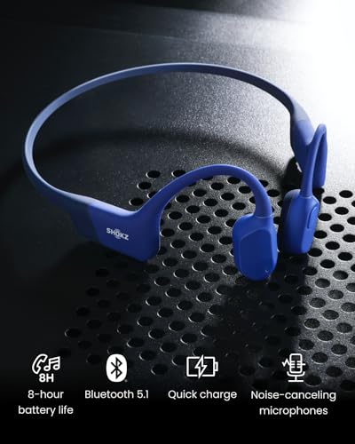 SHOKZ OpenRun azul – Audífonos deportivos de conducción ósea – vista 6