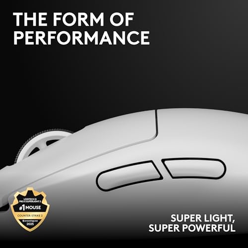 Logitech G PRO X Superlight 2 blanco – Mouse gaming inalámbrico – vista 3