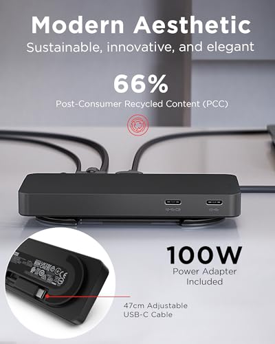 Lenovo USB-C Travel Dock – Base de 7 puertos con doble 4K y cargador 100W – vista 4