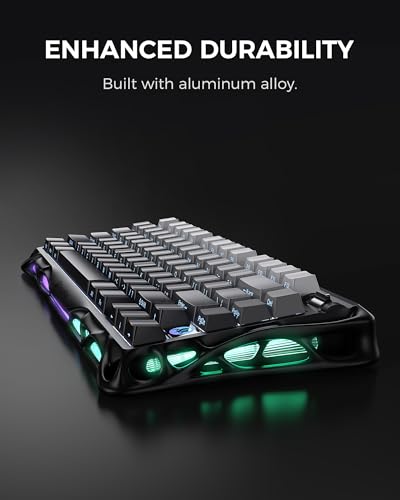 GravaStar Mercury K1 negro – Teclado mecánico inalámbrico 75% RGB – vista 4