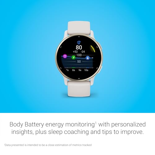 Garmin vívoactive 5 Ivory 42 mm – Smartwatch GPS de salud y fitness – vista 5