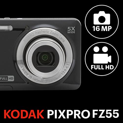 KODAK PIXPRO FZ55 negra – Cámara digital compacta de 16 MP – vista 4