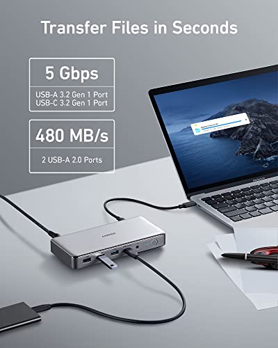 Anker 563 – Dock USB-C 10 en 1 con triple pantalla DisplayLink – vista 6