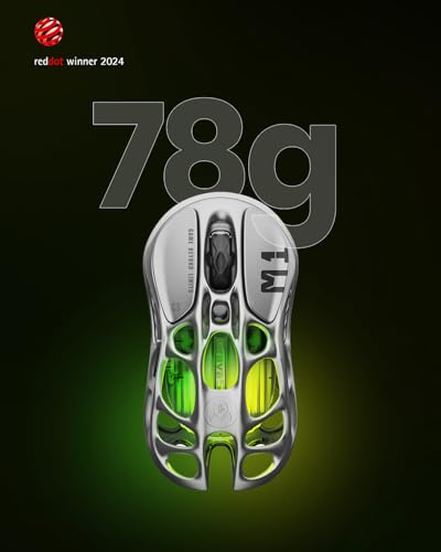GravaStar Mercury M1 Pro gris – Mouse gaming inalámbrico trimodo – vista 6