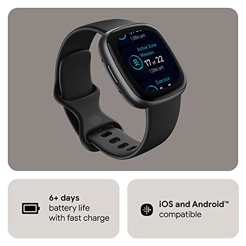 Google Fitbit Versa 4 negro/grafito – Smartwatch GPS y fitness – vista 7