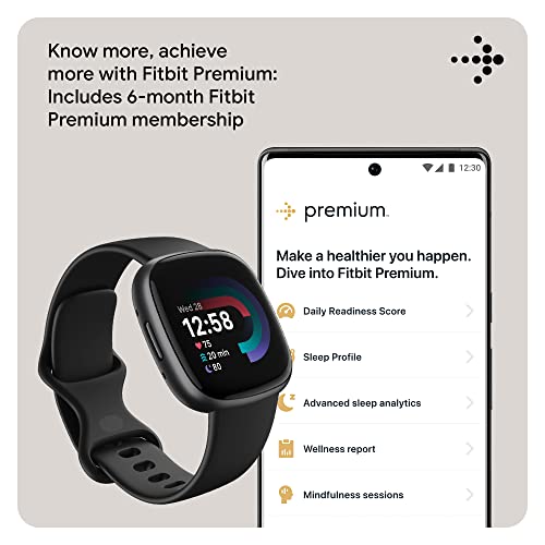 Google Fitbit Versa 4 negro/grafito – Smartwatch GPS y fitness – vista 6