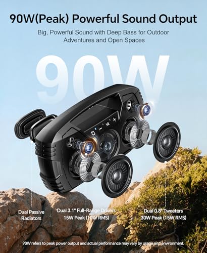 Houl Zallee negro – Parlante Bluetooth exterior de 90 W pico – vista 3