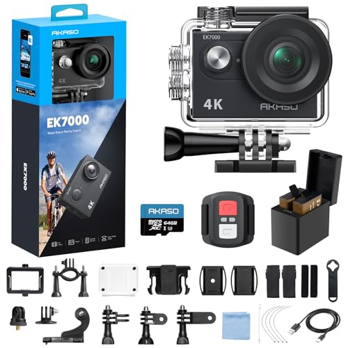 AKASO EK7000 4K – Cámara de acción con microSD de 64 GB – vista 2