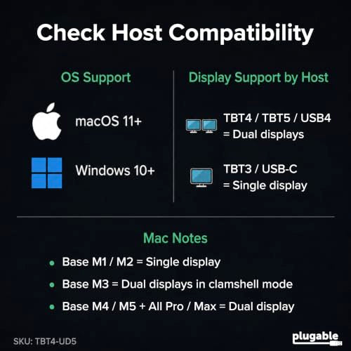 Plugable TBT4-UD5 – Dock Thunderbolt 4 de 13 puertos – vista 7