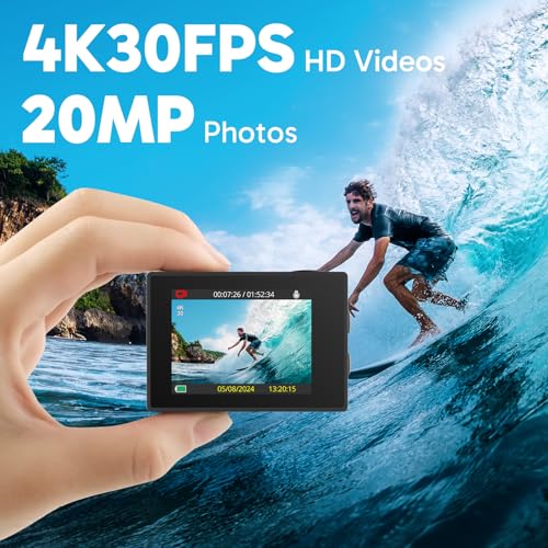 AKASO EK7000 4K – Cámara de acción con microSD de 64 GB – vista 3