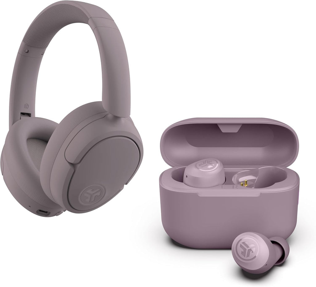 JLab JBuds Lux ANC + Go Air Pop+ – Bundle de audífonos Mauve
