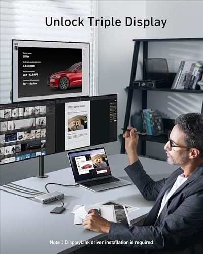Anker 563 – Dock USB-C 10 en 1 con triple pantalla DisplayLink – vista 4