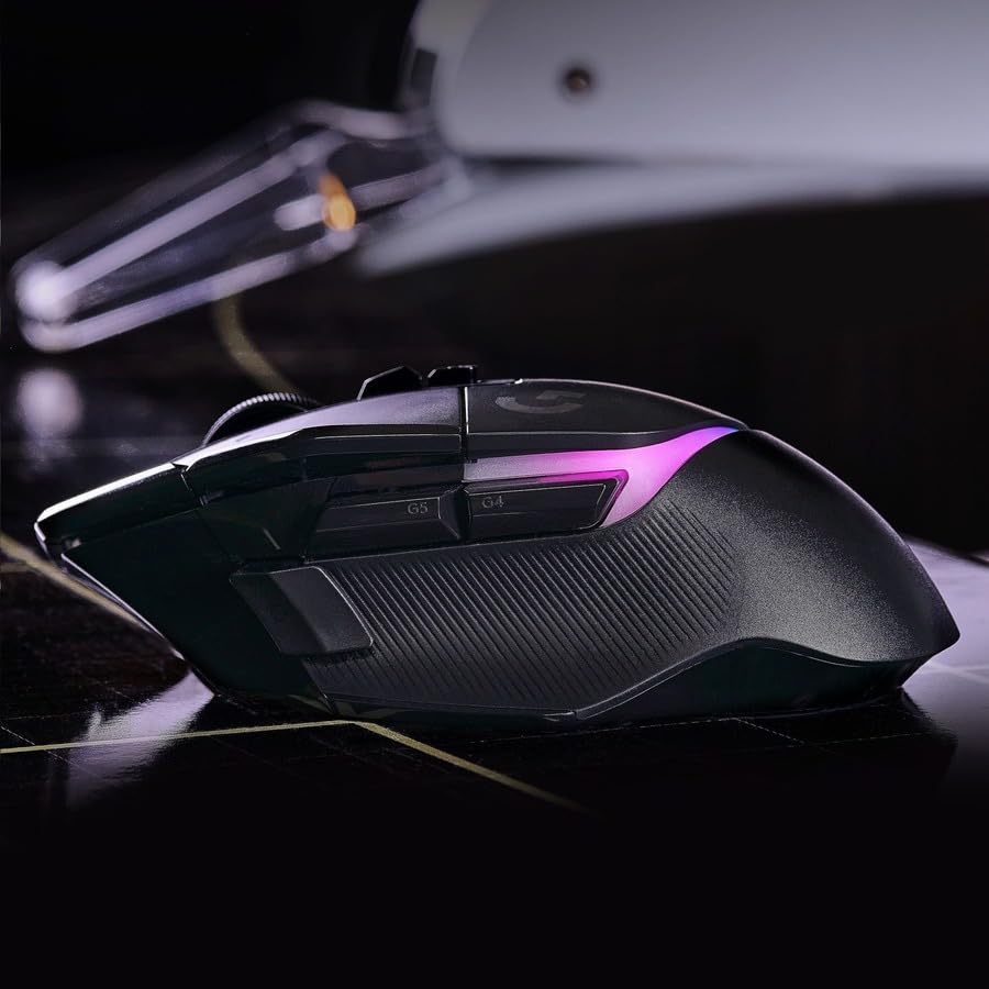 Logitech G502 X Plus – Mouse gaming inalámbrico RGB negro – vista 3