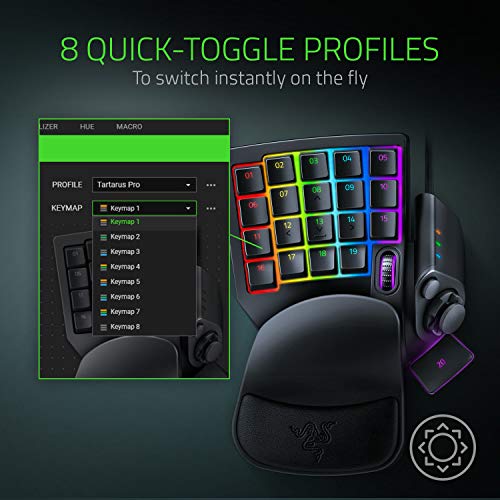 Razer Tartarus Pro negro – Teclado gaming óptico de 32 teclas – vista 6