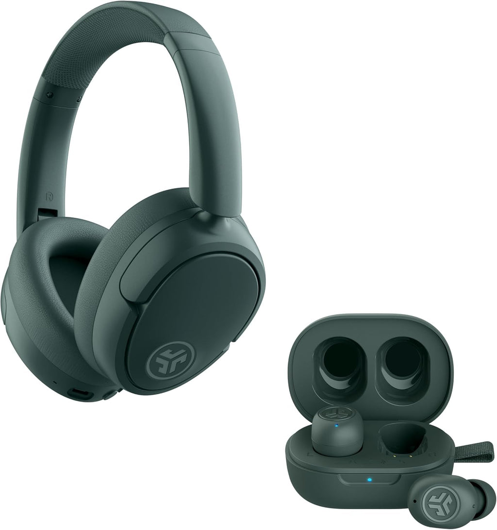 JLab JBuds Lux ANC + JBuds Mini – Bundle de audífonos Sage