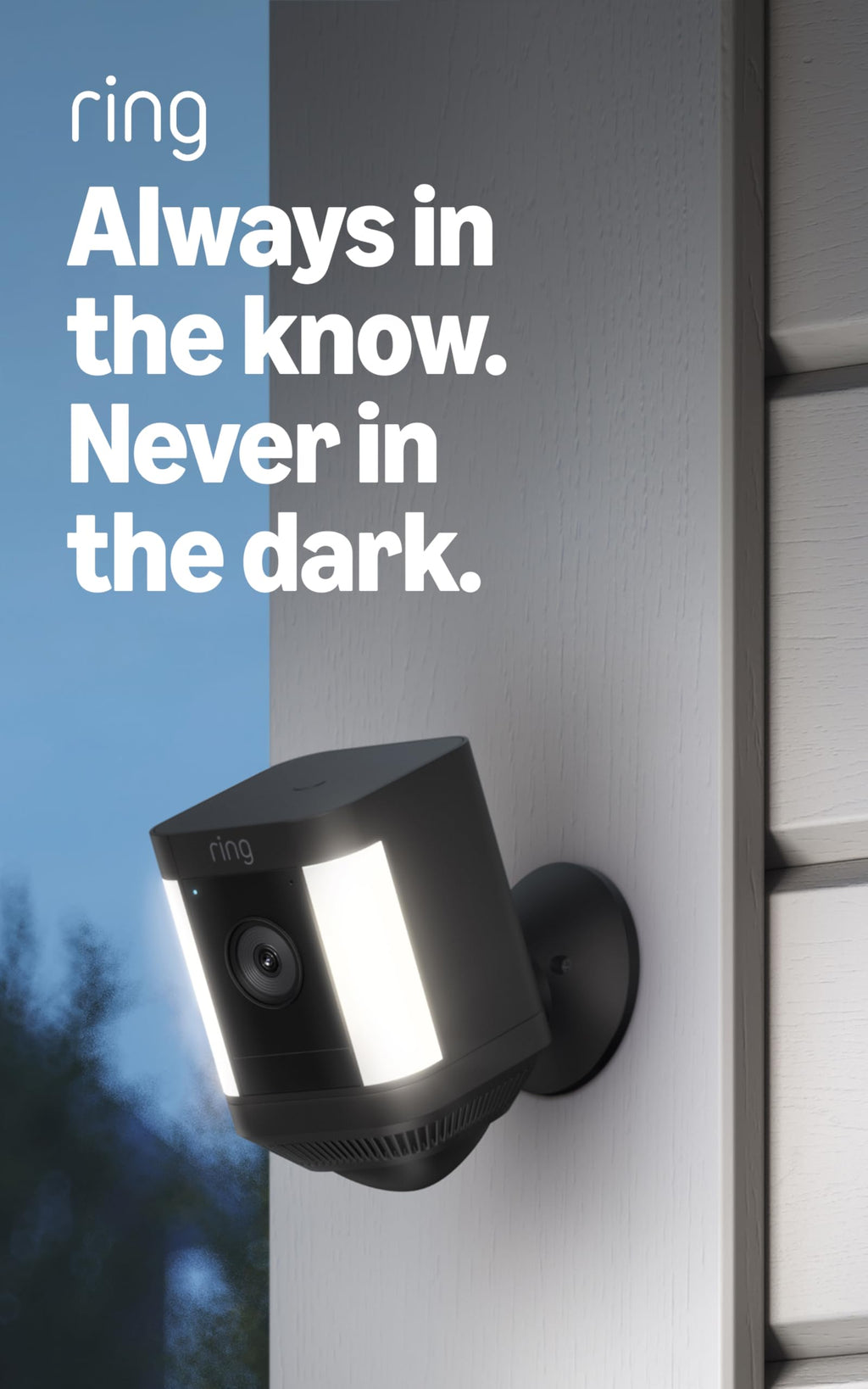 Ring Spotlight Cam Plus negra – Cámara de seguridad con batería
